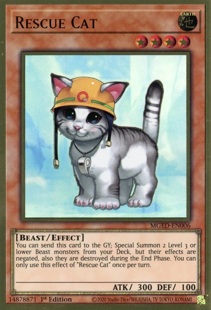 Rescue Cat MGED-EN006 card from Maximum Gold: El Dorado
