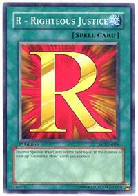 R - Righteous Justice DP03-EN018 card from Duelist Pack 3: Jaden Yuki 2