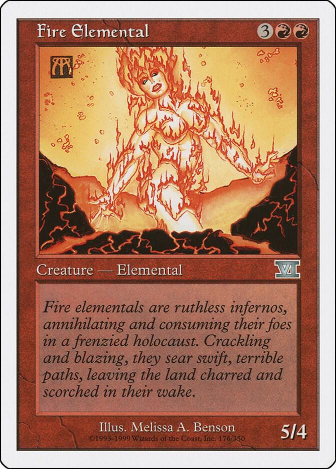 Fire Elemental 176 card from Classic Sixth Edition