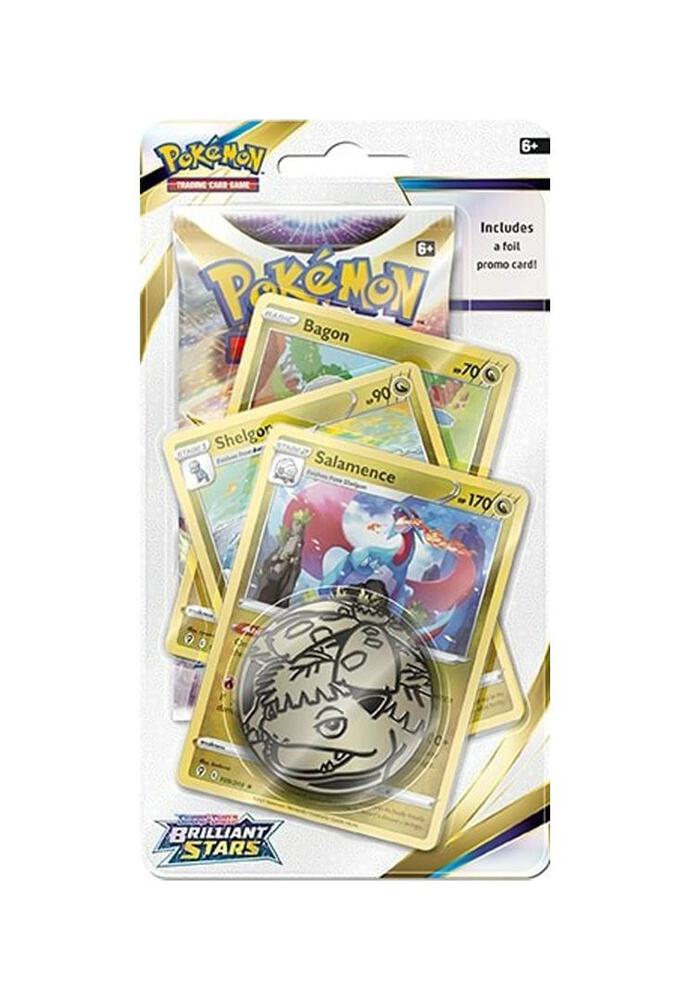 Brilliant Stars Premium Checklane Blister [Salamence] sealed product from SWSH09: Brilliant Stars