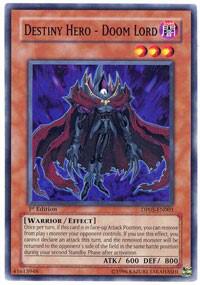 Destiny Hero - Doom Lord DP05-EN001 card from Duelist Pack 5: Aster Phoenix