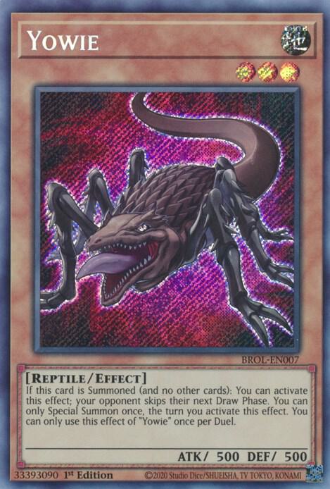 Yowie BROL-EN007 card from Brothers of Legend