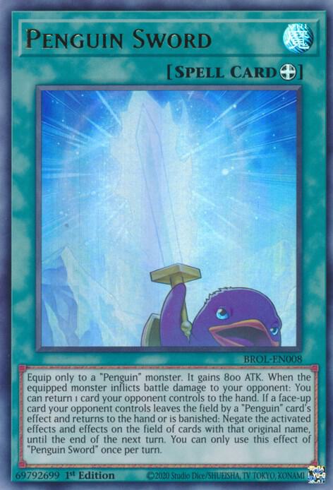 Penguin Sword BROL-EN008 card from Brothers of Legend