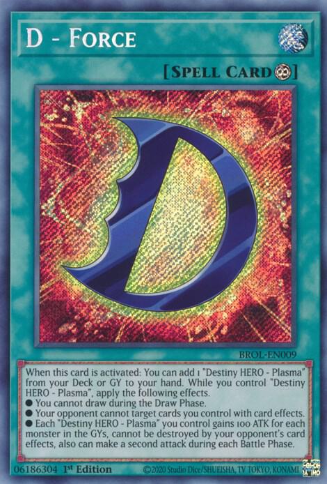 D - Force BROL-EN009 card from Brothers of Legend