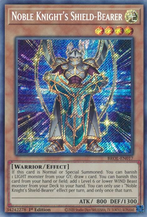 Noble Knight's Shield-Bearer BROL-EN017 card from Brothers of Legend