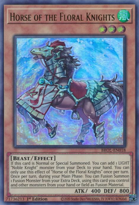 Horse of the Floral Knights BROL-EN018 card from Brothers of Legend