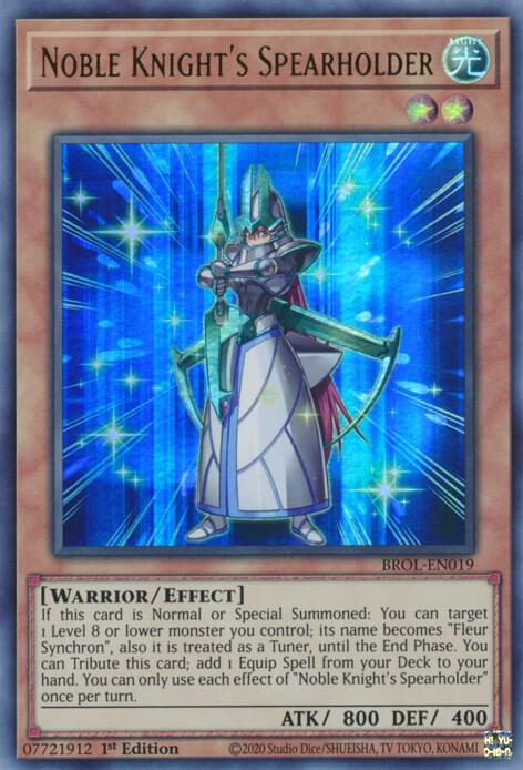 Noble Knight's Spearholder BROL-EN019 card from Brothers of Legend