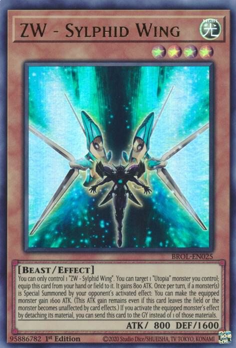 ZW - Sylphid Wing BROL-EN025 card from Brothers of Legend