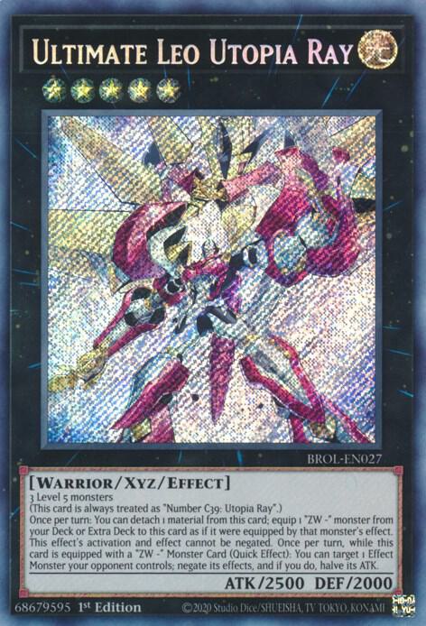 Ultimate Leo Utopia Ray BROL-EN027 card from Brothers of Legend