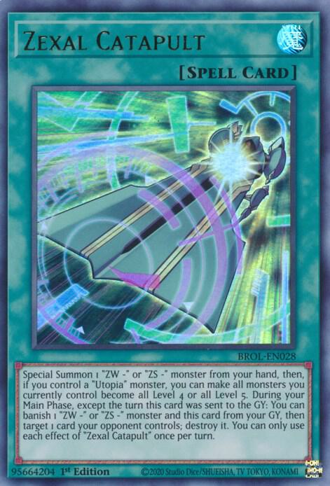 Zexal Catapult BROL-EN028 card from Brothers of Legend