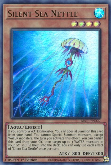 Silent Sea Nettle BROL-EN029 card from Brothers of Legend