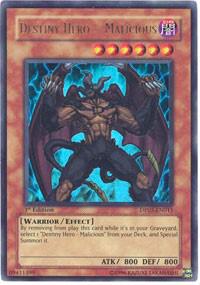 Destiny HERO - Malicious DP05-EN011 card from Duelist Pack 5: Aster Phoenix