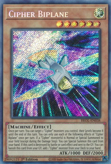 Cipher Biplane BROL-EN038 card from Brothers of Legend