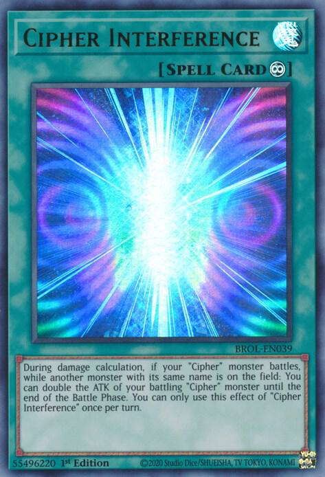 Cipher Interference BROL-EN039 card from Brothers of Legend