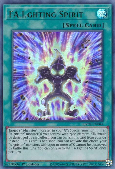 FA.I.ghting Spirit BROL-EN041 card from Brothers of Legend