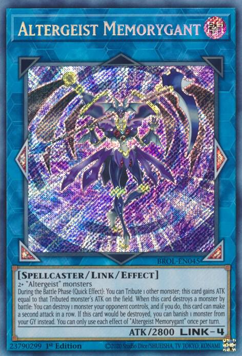 Altergeist Memorygant BROL-EN045 card from Brothers of Legend