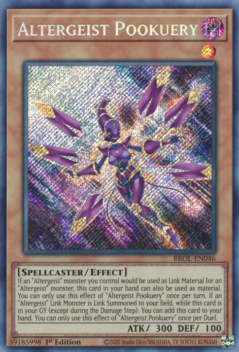 Altergeist Pookuery BROL-EN046 card from Brothers of Legend