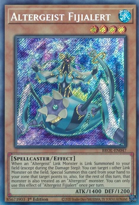 Altergeist Fijialert BROL-EN047 card from Brothers of Legend