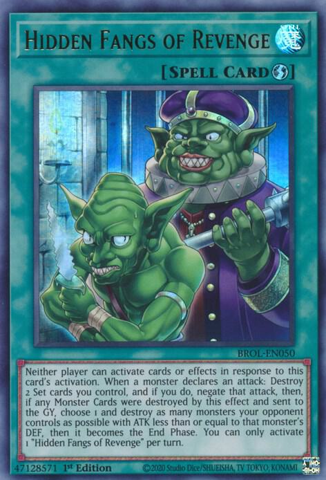 Hidden Fangs of Revenge BROL-EN050 card from Brothers of Legend