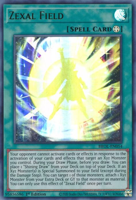Zexal Field BROL-EN054 card from Brothers of Legend