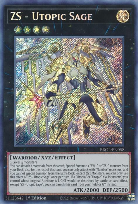 ZS - Utopic Sage BROL-EN058 card from Brothers of Legend