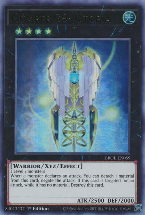 Number 39: Utopia BROL-EN059 card from Brothers of Legend
