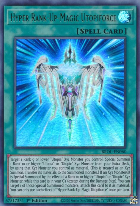 Hyper Rank-Up-Magic Utopiforce BROL-EN060 card from Brothers of Legend