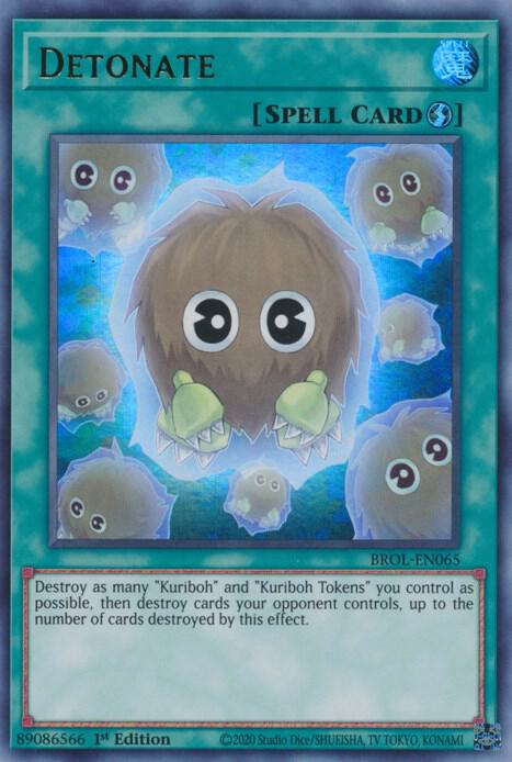 Detonate BROL-EN065 card from Brothers of Legend