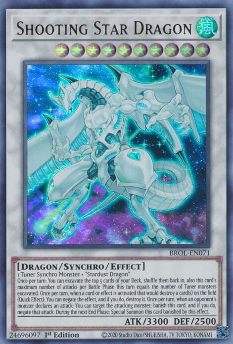 Shooting Star Dragon BROL-EN071 card from Brothers of Legend
