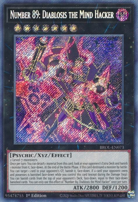 Number 89: Diablosis the Mind Hacker BROL-EN073 card from Brothers of Legend