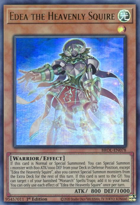 Edea the Heavenly Squire BROL-EN078 card from Brothers of Legend