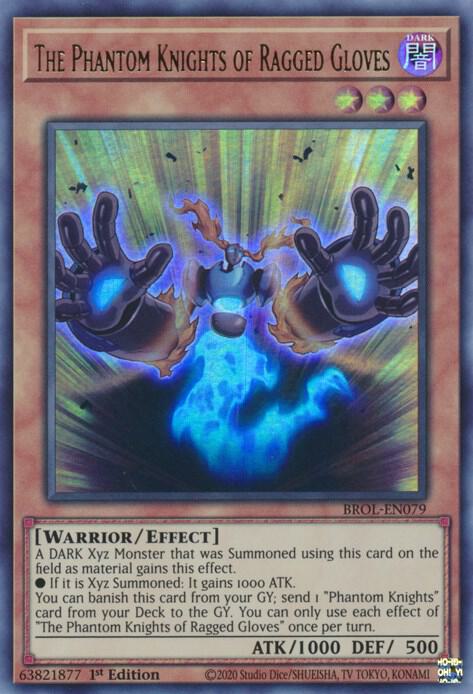 The Phantom Knights of Ragged Gloves BROL-EN079 card from Brothers of Legend