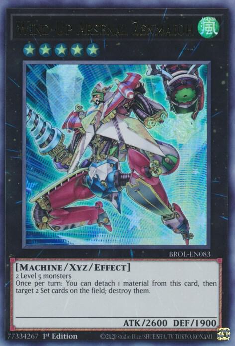 Wind-Up Arsenal Zenmaioh BROL-EN083 card from Brothers of Legend