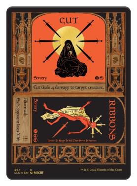 Cut // Ribbons (Foil Etched) (Gold) 367 card from Secret Lair Drop Series