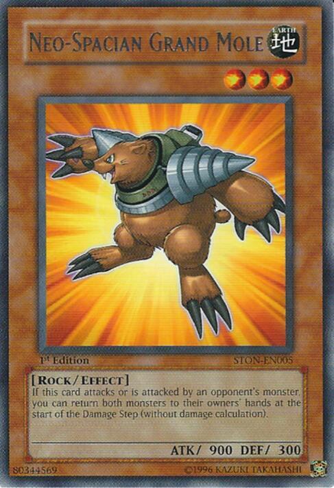 Neo-Spacian Grand Mole STON-EN005 card from Strike of Neos