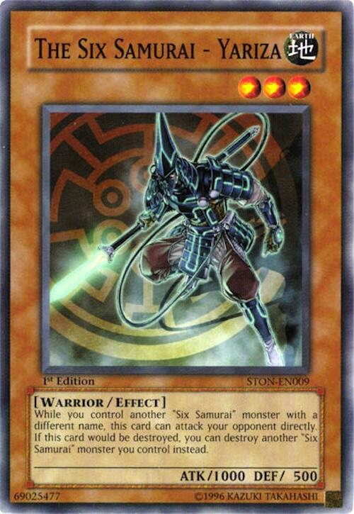 The Six Samurai - Yariza STON-EN009 card from Strike of Neos