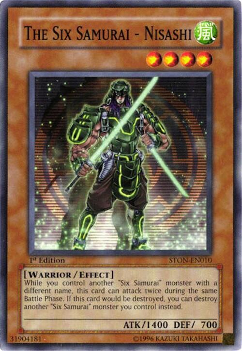 The Six Samurai - Nisashi STON-EN010 card from Strike of Neos