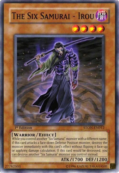 The Six Samurai - Irou STON-EN012 card from Strike of Neos
