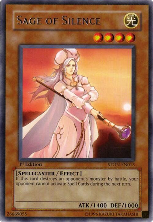 Sage of Silence STON-EN015 card from Strike of Neos