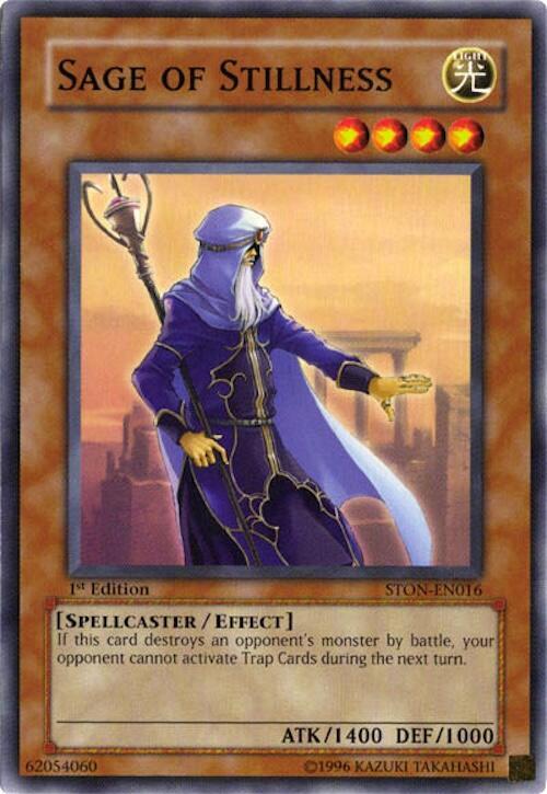 Sage of Stillness STON-EN016 card from Strike of Neos