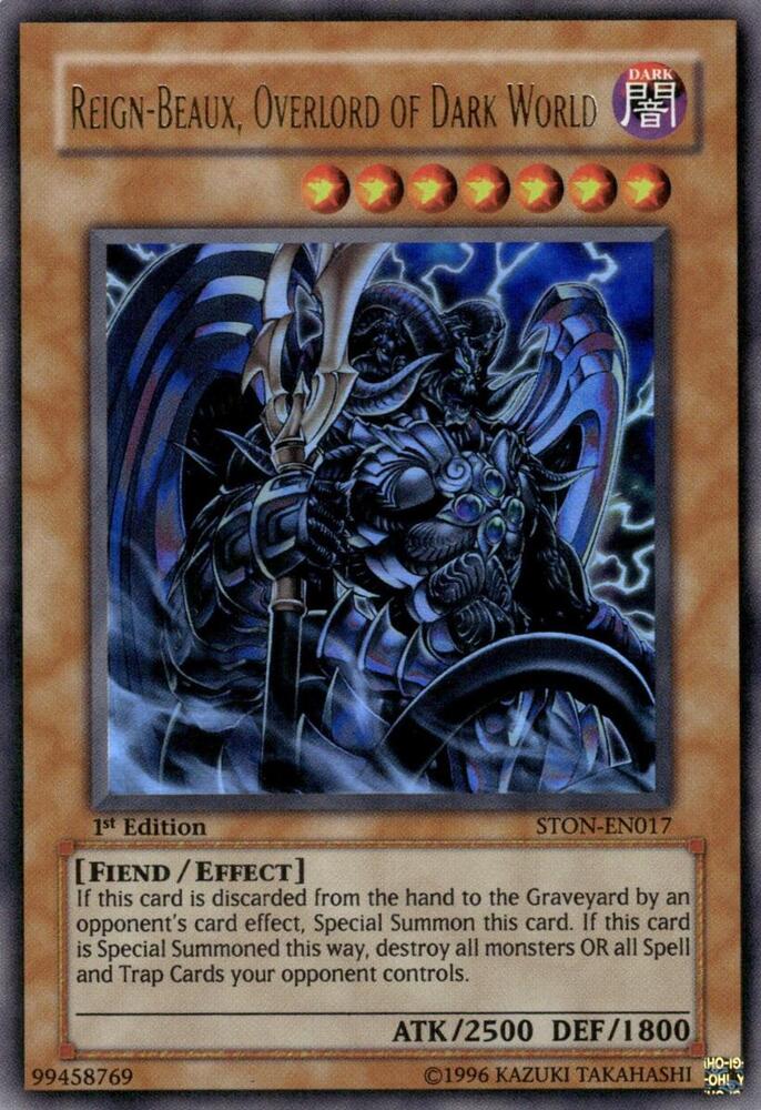 Reign-Beaux, Overlord of Dark World STON-EN017 card from Strike of Neos