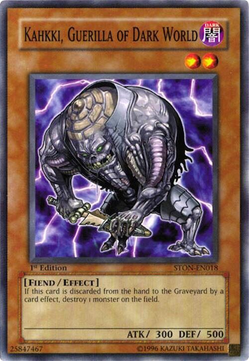 Kahkki, Guerilla of Dark World STON-EN018 card from Strike of Neos