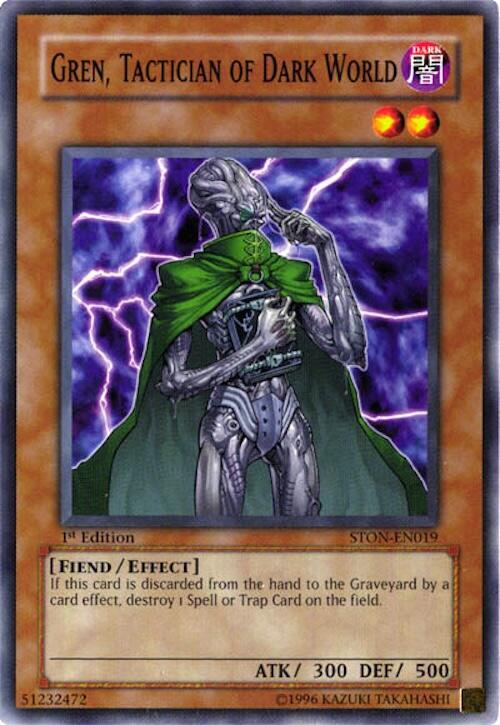 Gren, Tactician of Dark World STON-EN019 card from Strike of Neos