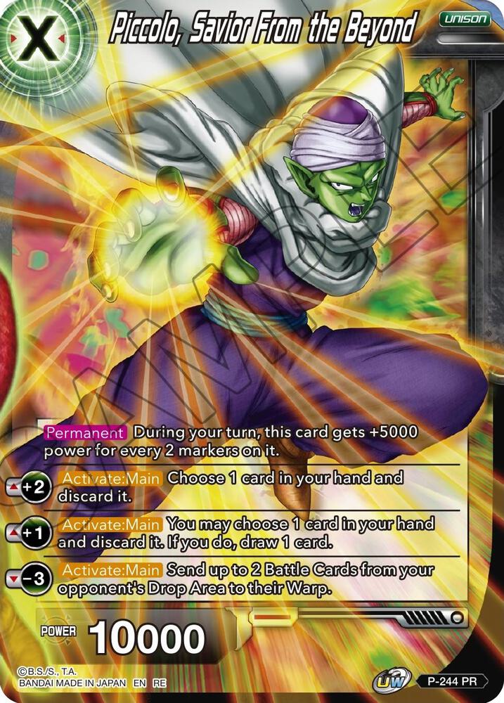 Piccolo, Savior from Beyond P-244 card from Mythic Booster