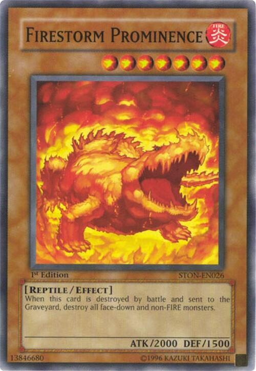 Firestorm Prominence STON-EN026 card from Strike of Neos