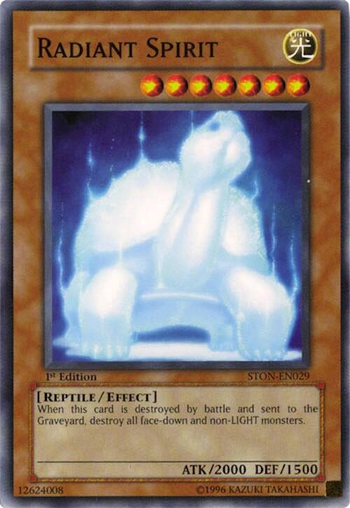 Radiant Spirit STON-EN029 card from Strike of Neos