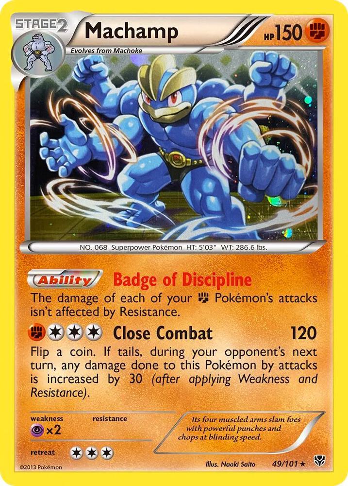 Machamp - 49/101 (Cosmos Holo) 049/101 card from Blister Exclusives