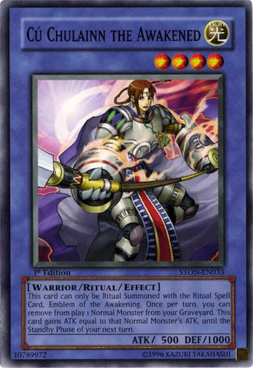 Cu Chulainn the Awakened STON-EN033 card from Strike of Neos
