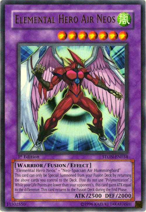 Elemental Hero Air Neos STON-EN034 card from Strike of Neos