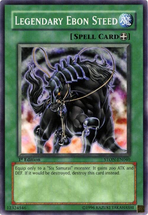Legendary Ebon Steed STON-EN040 card from Strike of Neos